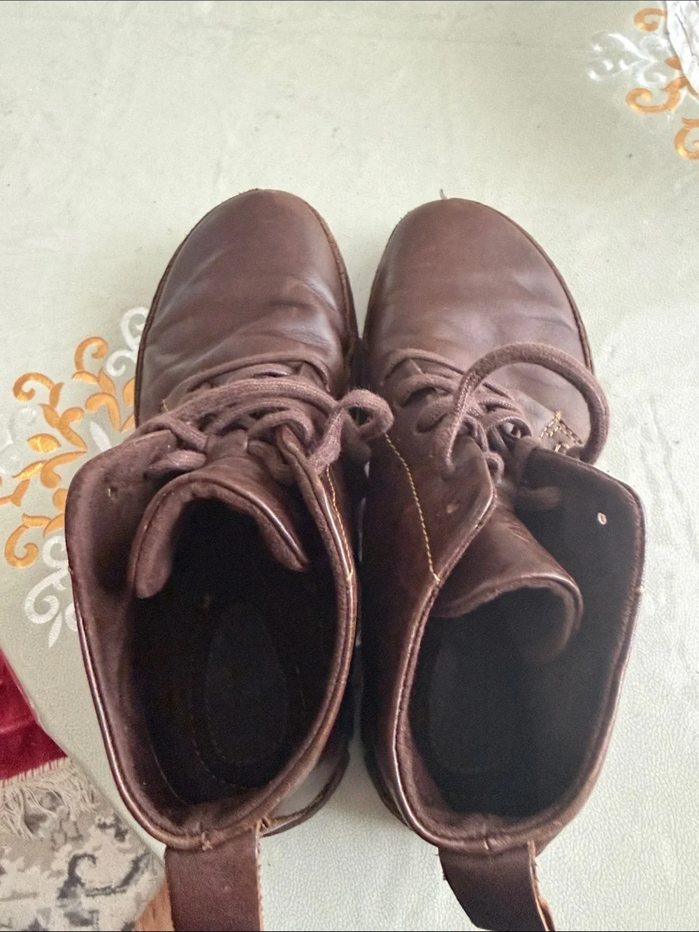 Born Men's Dark Brown Leather Chukka Boots